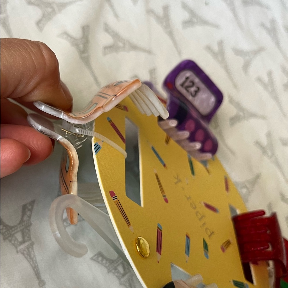 NWT βοΈ π Piper K back to school hair clips set of 4 - Picture 14 of 16